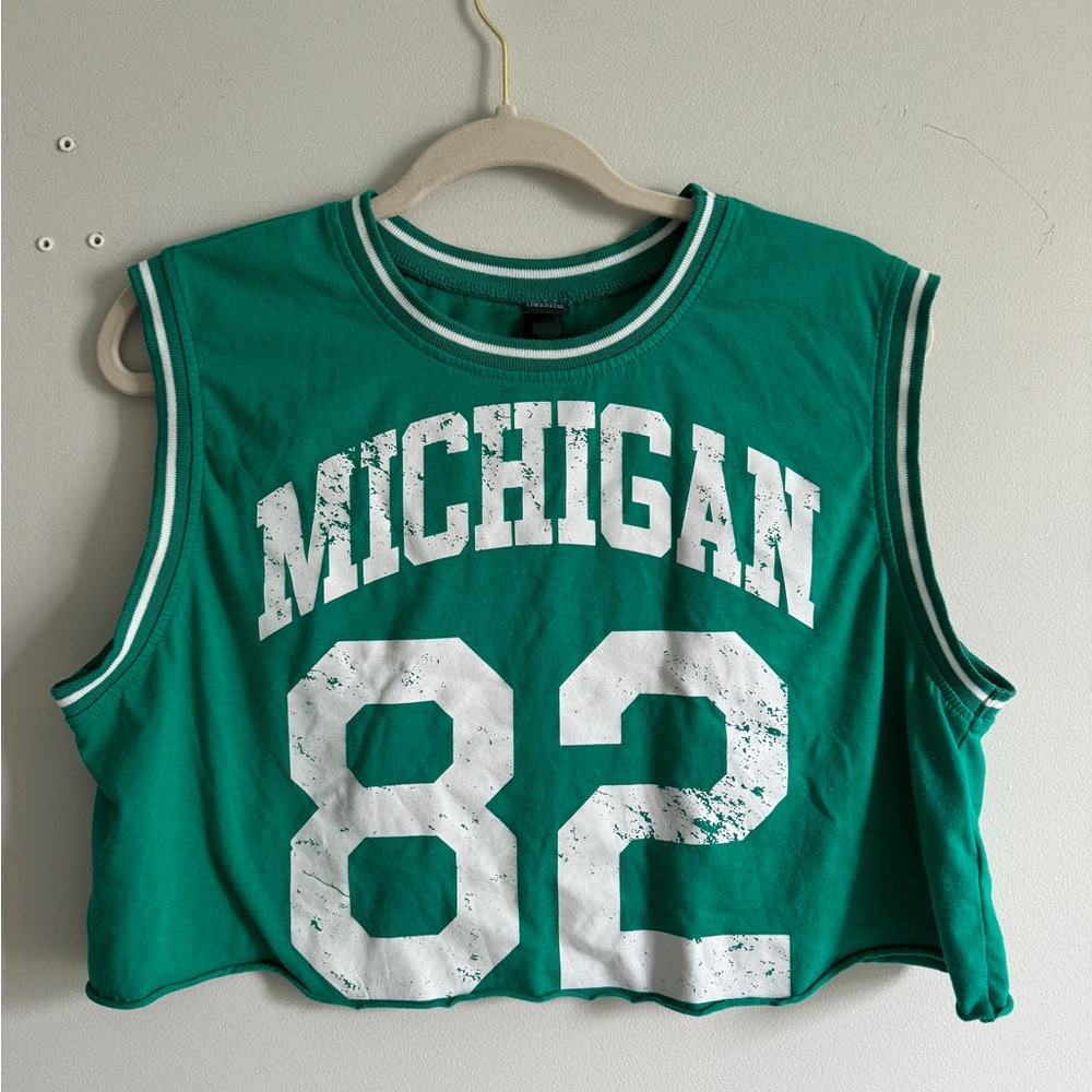 Jersey cropped tee